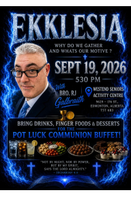 Ekklesia gathering poster — September 19, 2026 with Bro. RJ Galbraith